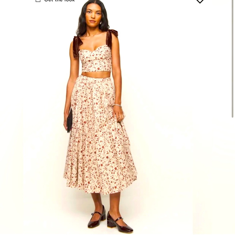 NEW Reformation X Kasey Musgraves Magnolia two piece set